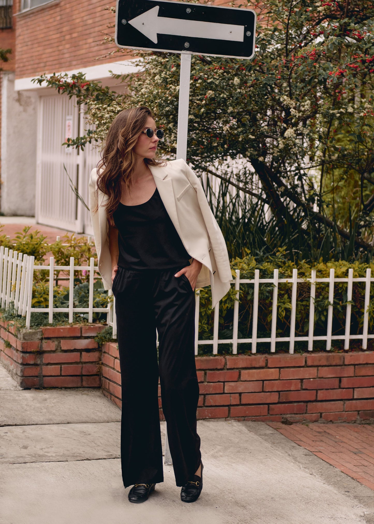 Pantalon Wide Negro