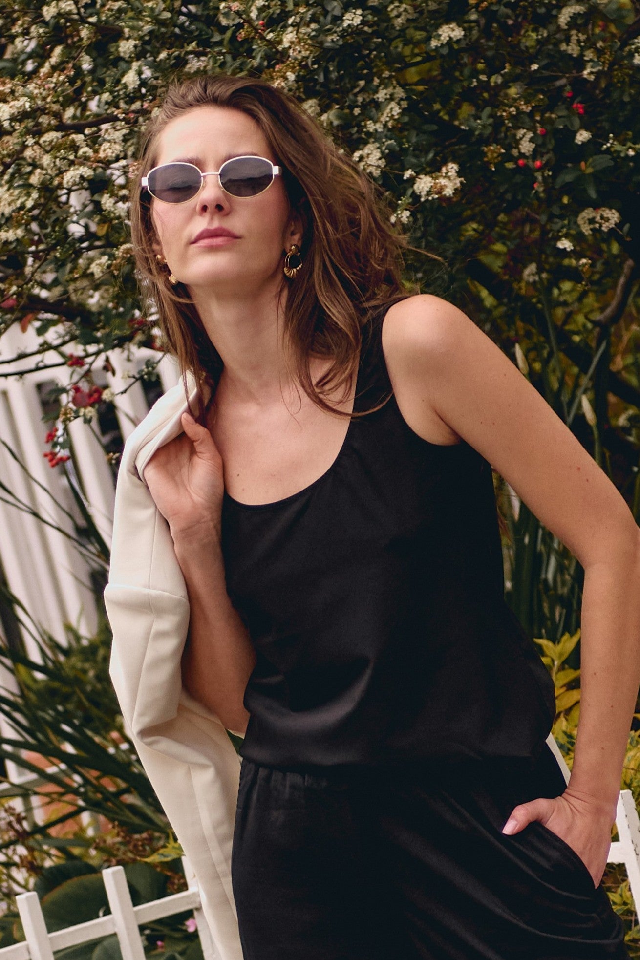 Blusa Sesgo Negro