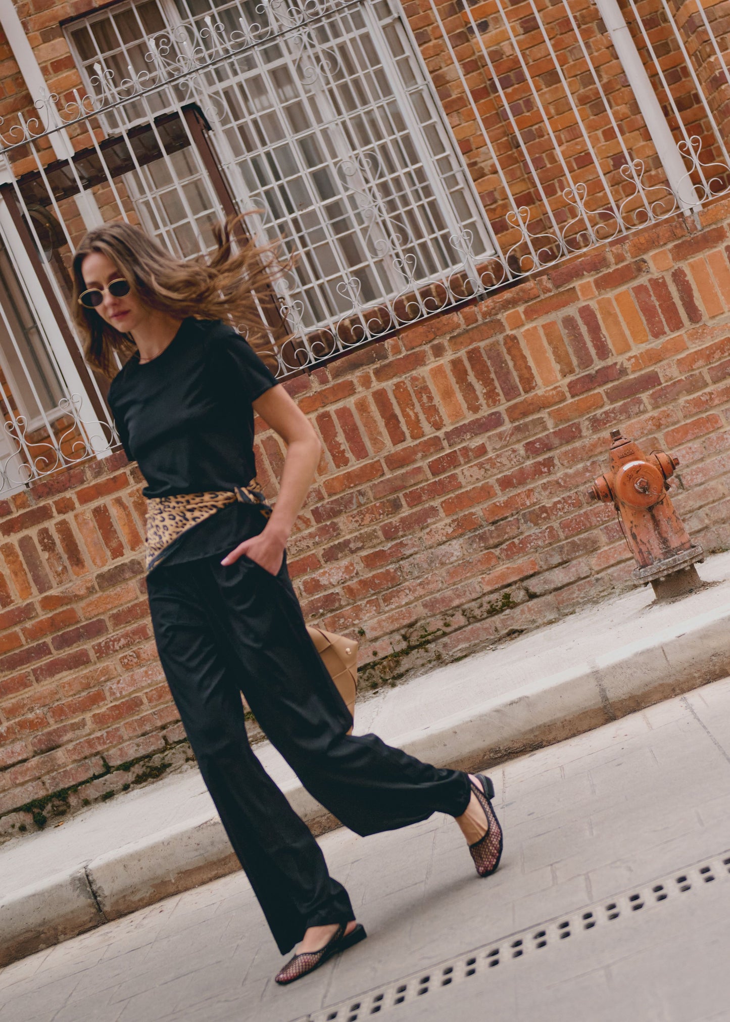 Pantalon Wide Negro