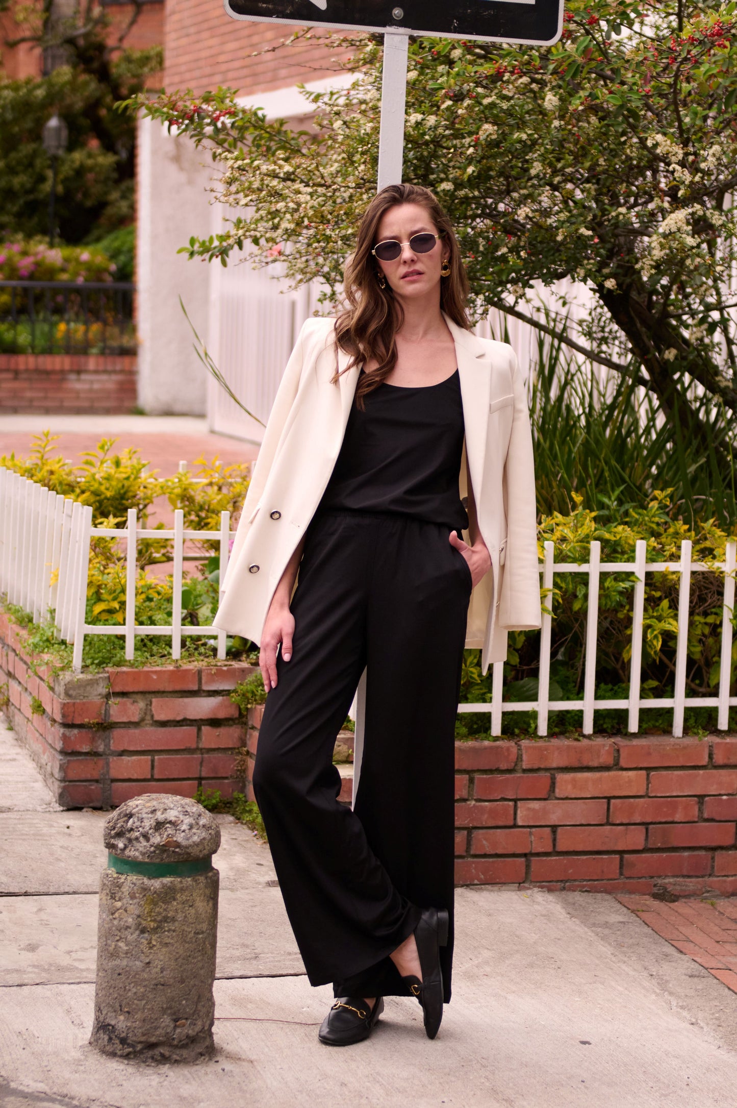 Pantalon Wide Negro
